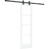 vidaXL Schiebetür ORKDAL 61 x 198,5 cm Massivholz Kiefer und Glas