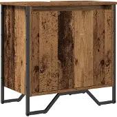 vidaXL Waschbeckenschrank Altholz 60 x 35 x 60 cm Holzwerkstoff
