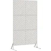 vidaXL Sichtschutz 100 x 50 x 180 cm Edelstahl Silber