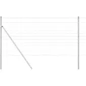 vidaXL Ground Fix Geschweißter Drahtzaun 50 x 1,2 m Verzinkter Stahl