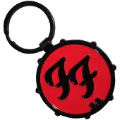 Foo Fighters Ff Logo Drum Double-Sided Schlüsselanhänger