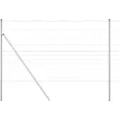 vidaXL Ground Fix Geschweißter Drahtzaun 50 x 1,4 m Verzinkter Stahl