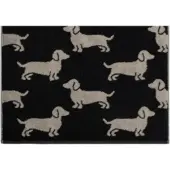 Cawö Gästehandtuch We Love Dogs Black/Beige (6er-Set)