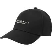 Armani Exchange für Herren. XM001694AF15502UC001 Kappe mit Schirm mit schwarzem New York Logo (OSFA), Lässig, Baumwolle