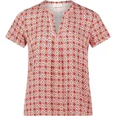 Cartoon Blusenshirt mit Rüschen in Cream/Rosé | Gr.: 38