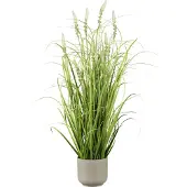 Creativ Green Kunstgras "Grasbusch mit Salvienblüten" mit detailgetreuen Blüten und Grashalmen