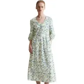 Marc o'polo Marc OPolo DENIM Druckkleid "aus Viskose-Mix mit Seersucker-Effekt"