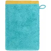 Cawö Waschlappen Lifestyle Splash Reversible Turquoise/Apricot (6er Set)