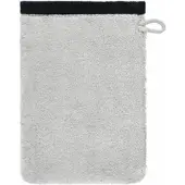 Cawö Waschlappen Lifestyle Splash Reversible Platinum/Black (6er-Set)