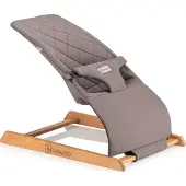 Babygo Babywippe Skippy - grau - für geborene bis 9 kg, 3-Punkt- Sicherheitsgurt