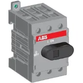ABB OT16F3 Lasttrennschalter 3-polig 16A mit schwarzem Knebelgriff Trägerplatten- und DIN-Schienenmontage 1SCA104811R1001