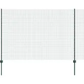 vidaXL Geschweißter Drahtzaun mit Pfosten 50 x 1,5 m Grün Netz
