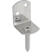 GAH Alberts Flechtzaunhalter 83x32x30x38mm Edelstahl matt L-Form