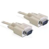 DeLOCK RS-232, 5m, Beige, 5 m, DB-9, DB-9, Männlich, Männlich