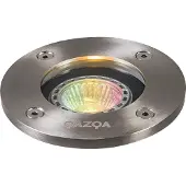 QAZQA Smarter Bodeneinbaustrahler Edelstahl inkl WiFi GU10 IP65 Basic Round
