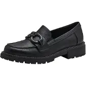 Jana Damen Slipper mit Blockabsatz Vegan, Schwarz (Black), 41 EU