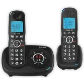 Alcatel XL595B Voice Duo, DECT-Telefon, Kabelloses Mobilteil, Freisprecheinrichtung, 100 Eintragungen, Anrufer-Identifikation, Schwarz
