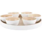 Present Time Snackschale Puro 32 cm, 7-teilig, Weiss