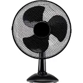 Lifetime Tischventilator 35W Ventilator für Tisch und Schreibtisch - Fan mit Griff, 3 Geschwindigkeiten und Neigbarer Funktion - Leise und Geräuschlos 65dB - Schwarz