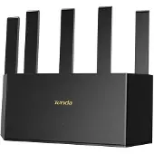 Tenda TE6L Pro, Wi-Fi 7 (802.11be), Dual-Band (2,4 GHz/5 GHz), Ethernet/LAN, Schwarz, Tabletop-Router