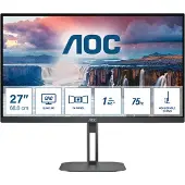 AOC V5 Q27V5N/BK, 68,6 cm (27"), 2560 x 1440 Pixel, Quad HD, LED, 4 ms, Schwarz