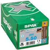Spax TERRASSE A2 ZYLINDERKOPF T-STAR PLUS T25 FIXIERGEWINDE CUT 200ST 5x50