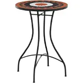 vidaXL Mosaik-Bistrotisch Terrakottarot und Weiß Ø50x70 cm Keramik