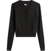 Tommy Hilfiger Strickjacke "TJW ESSENTIAL CREW NECK CARDIGAN" Baumwolle