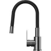 Granitan | GRADO PLUS - Küchenarmatur - Flexibler Auslauf - Schwarz, Dunkelgrau