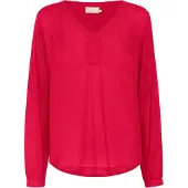 Kaffe Langarm-Bluse Amber Regular fit red