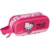 Hello Kitty 3D Doppel-Federmäppchen, Rosa