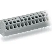 Wago 254-457 1-Leiter-Klemmenleiste für Leiterplatten 0,5-2,5 qmm grau