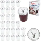 MamboCat 25er Set Sturzglas 435ml Einmachglas + TO-Deckel 82 Alois Hirsch + Heft