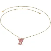 GUESS JUBN05139JWYGFC Damen-Kette Teddybär Goldfarben Rot
