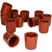 MamboCat 12er Set Schnapsbecher 50ml Tonbecher - 12970