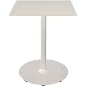 Houe - Pico Gartentisch, 60 x 60 cm, Gestell rund, muted white