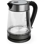 Tesla KT300X, 1,7 l, 2200 W, Edelstahl, Transparent, Glas, Edelstahl, Wasserstandsanzeige, Überhitzungsschutz