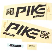 RockShox Dekorset Signature Series Aufkleberset RS Pike Ult. schwarz