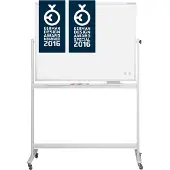 MAGNETOPLAN Whiteboard, mobil, emailliert, H 900 x B 1200 mm