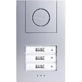 M-E ME AD ALU 4030 S - Audio-Tuersprechanlage Set 3-Familienhaus silber