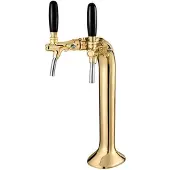 Ich-zapfe Schanksäule, Bierzapfsäule - Goldfarben, 2-leitig, elegant