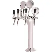 Ich-zapfe Komplett Set - Schanksäule Chrom, 4-leitig, elegant, "Topp-Qualität."