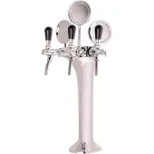 Ich-zapfe Komplett Set - Schanksäule Chrom, 3-leitig, elegant, "Topp-Qualität."