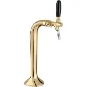 Ich-zapfe Schanksäule goldfarben 1-leitig, elegant, "Topp-Qualität." (Paketpreis)