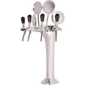 Ich-zapfe Schanksäule, Bierzapfsäule 4-leitig, Chrom
