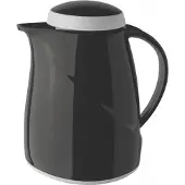 Helios Isolierkanne Wave 0.3L Schwarz, spülmaschinengeeignet