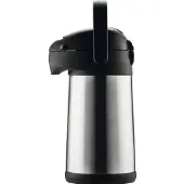 Helios Pipe Pumpkanne 18/10 Edelstahl, doppelwandig, Inhalt: 2,50 Liter