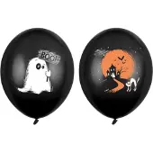 Party Deco Ballons Gespenst 30 cm, 50 Stk. Schwarz