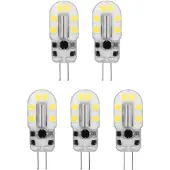 Avide G4 LED-Lampe Mini 2W 200lm 3000K warmweiß 12V 5 Stück