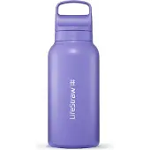 LifeStraw Wasserfilter Flasche Go 2.0 Edelstahl Thistle Lila isoliert 1 Liter - Lila